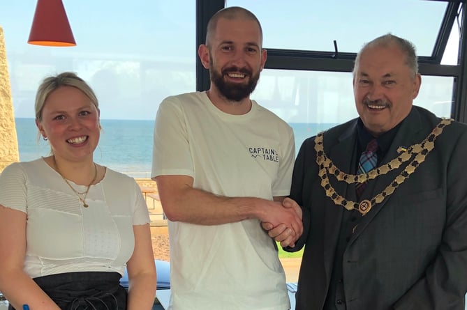 THE Teignmouth seafront Captainâs Table restaurant has been officially opened by town Mayor, Cllr Iain Palmer.
Picture: Jackie Palmer (14-5-23)