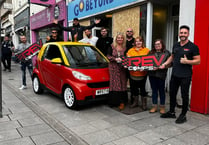 Firm's fundraising car prize after vandals smash charity shop windows