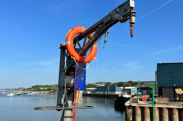 Lifesaving equipment tampered with in Teignmouth as this photo from Devon Sea Safari shows 