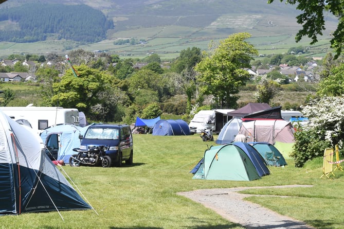 TT camping at Glenlough campsite - 