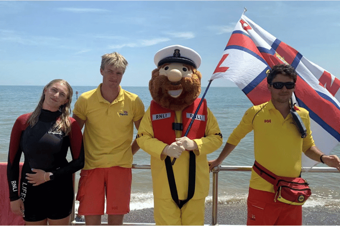 Stormy Stan and Teignmouth RNLI Beach Lifeguards