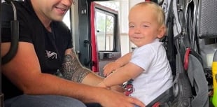 Firefighters of Teignbridge back fundraiser to help little Idris walk