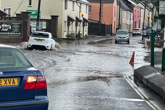Sudden downpour floods homes and offices in Crediton