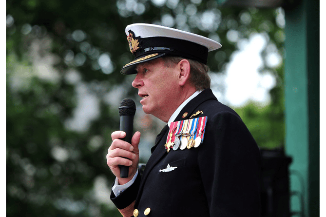 Deputy Lord Lieutenant of Devon, Commodore Jake Moores OBE.
