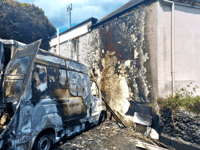 ICYMI: Firefighters release dramatic photos of van fire in Dittisham 