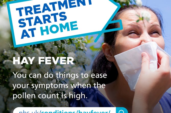 NHS Devon advice on hay fever.Picture: NHS (27-6-23)