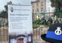 Trainee police out on the beat 