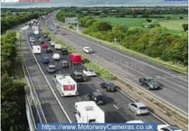 Traffic: M5 junctions 26-27 expected to be closed throughout morning
