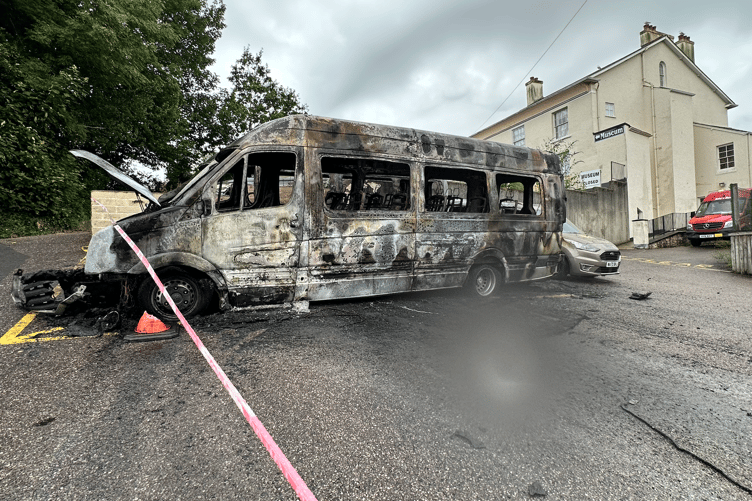 Community buses destroyed after fire in Dawlish