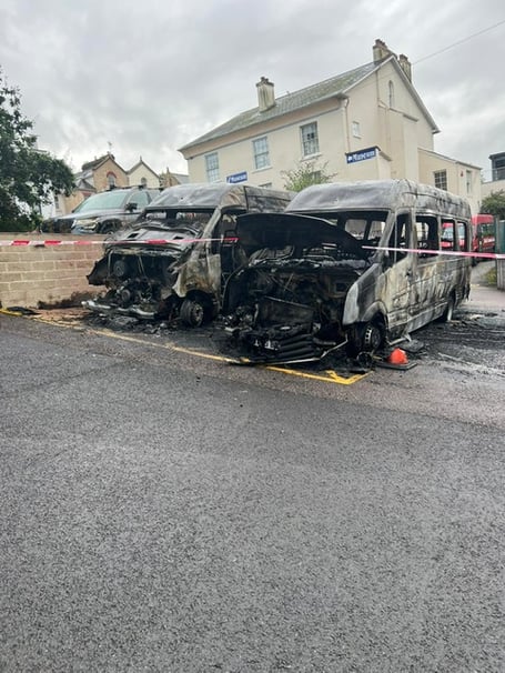 Fundraising effort starts to help Dawlish Community Transport after arson attack 