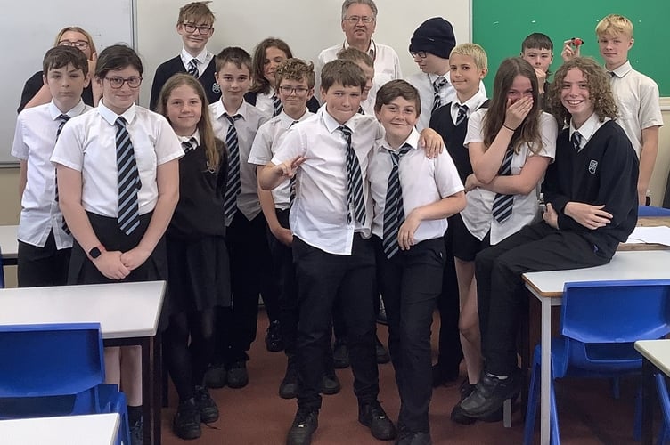 Students from Teignmouth Community School raise £500 for food bank 
