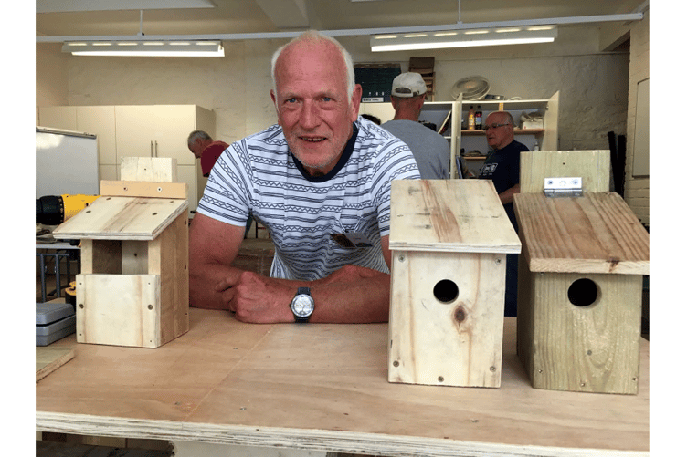 Kevin Beard, birdbox maker extraordinaire.