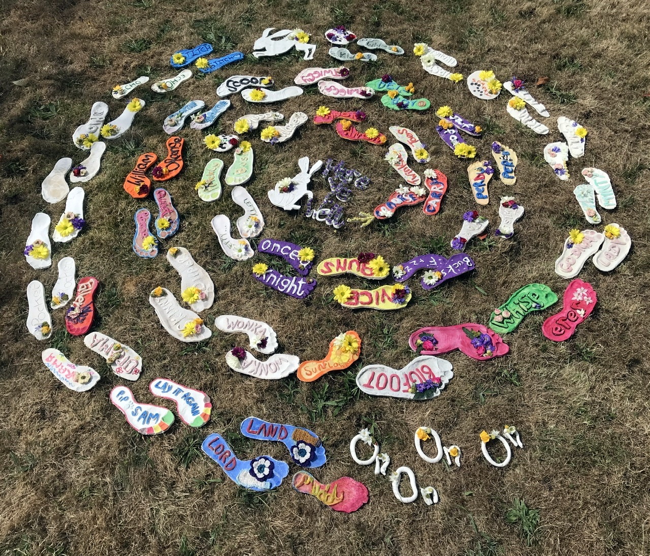 Hash House Harriers’ display at flower festival