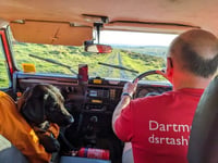 Dog rescued after snake bite attack on the moors