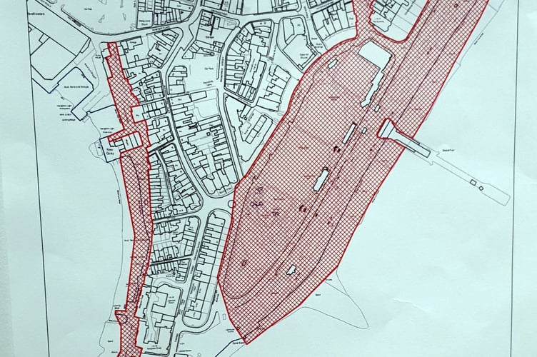 The area covered by the public spaces protection order (PSPO) in Teignmouth.
Picture: Teignmouth & Dawlish Police (19-8-23)