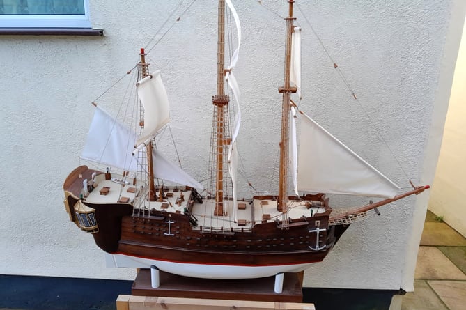 The replica took almost two years to build