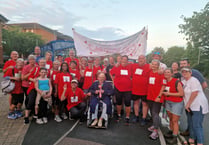 Exeter hospital cardiology team show huge hearts with cross-county trek
