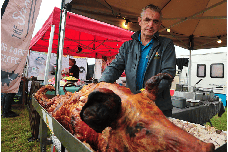 Hogging the limelight - Ian Pedrick from the Snooty Pig.