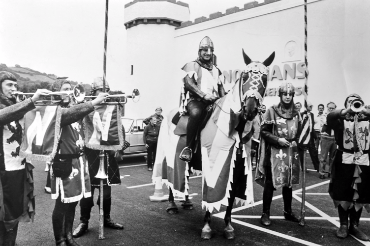 July 1988 and champion jockey Bob Champion was on hand to officially open the new Normans store at Trago Mills.