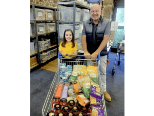 Isla-Mae proves a HIT with foodbank