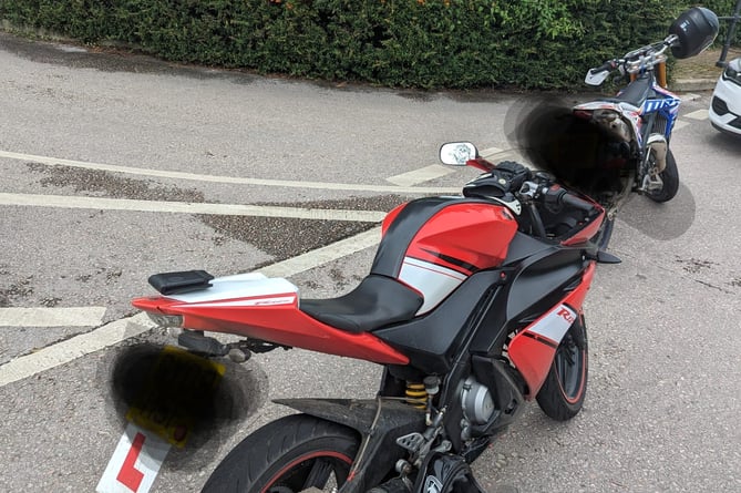 One of the bikes seized by police