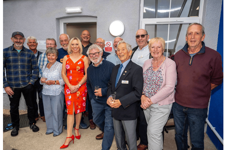 The Rotary team of volunteers and guests are all smiles