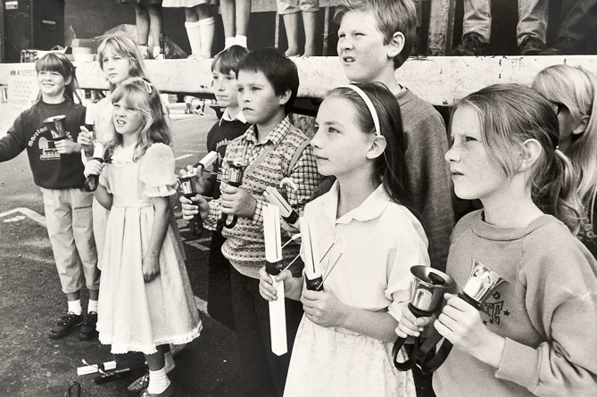 Ring dem bells with the Moreton Chimers at Moretonhampstead Fair back in September 1986