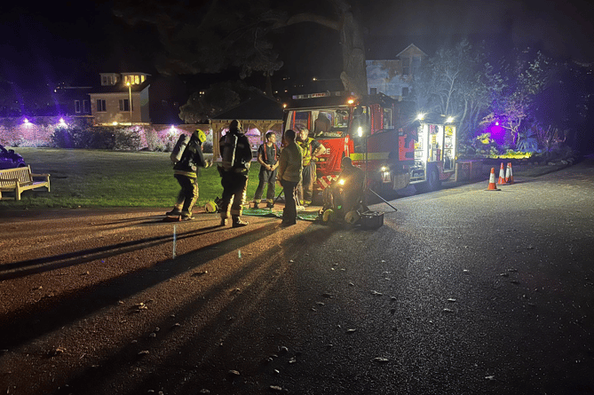 Firefighters' guideline training at Sefton Hall