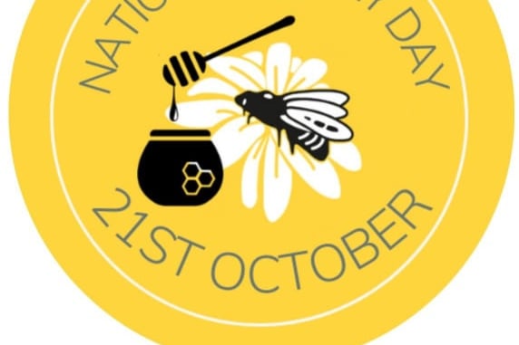 The National Honey Day logo.  