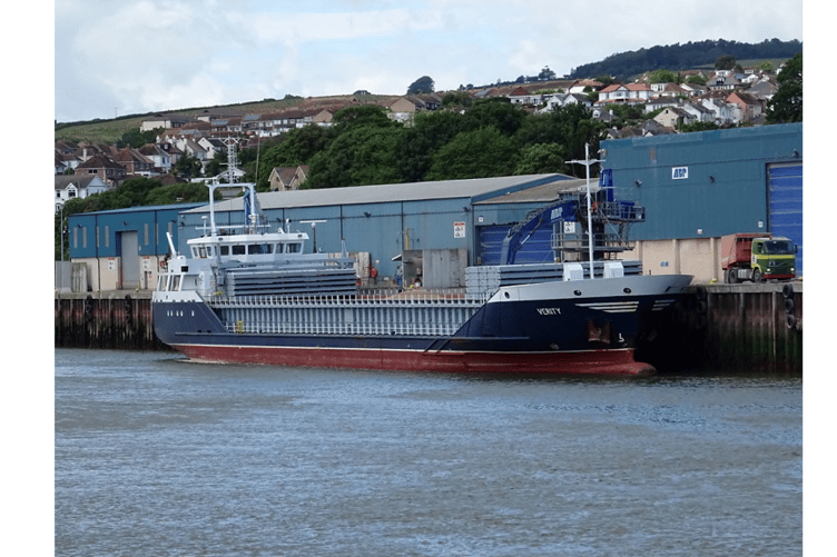 The MV Veiryt in Teignmouth