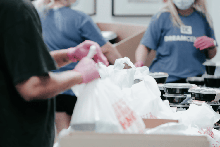 Volunteering stock image