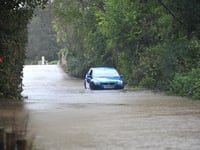 Do not attempt to drive through floodwater, say fire service 