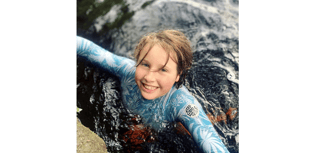 Buckfastleigh's Eva takes the leap with 366 wild dips