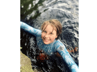 Buckfastleigh's Eva takes the leap with 366 wild dips
