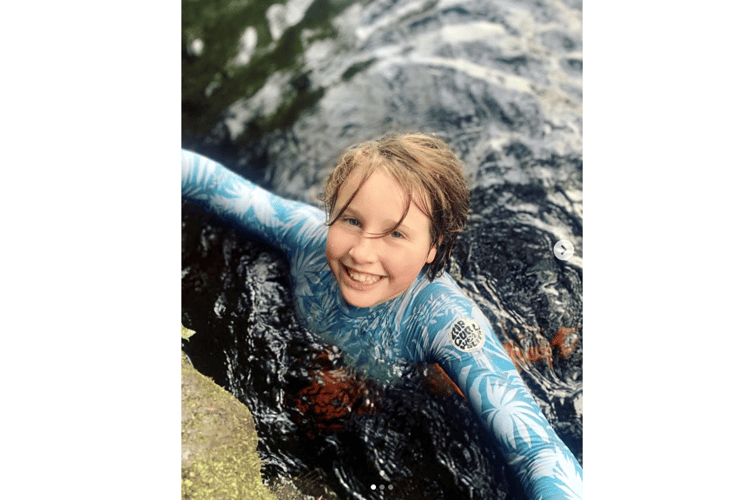 Young wild swimmer Eva Batho