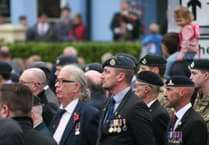 Watch as large crowd surrounds Newton Abbot's war memorial for Remembrance Sunday 