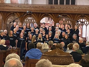 Choir raise the rafters and charity funds too