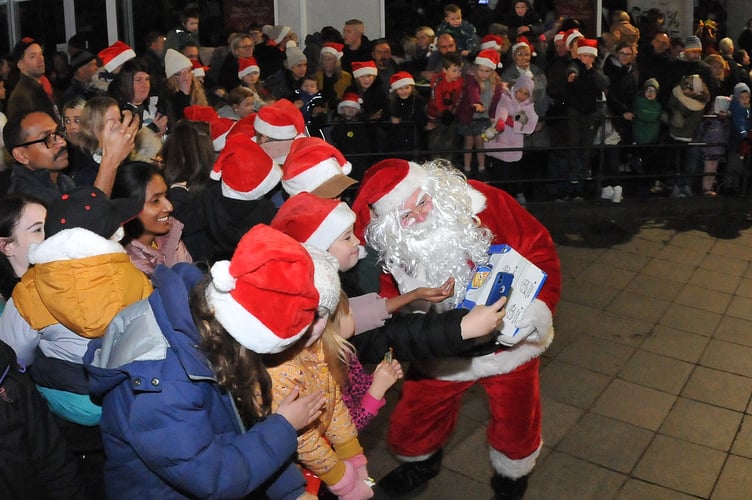 Newton Abbot Christmas lights switch-on event