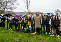 Tree planting symbolises commitment to care experienced young people