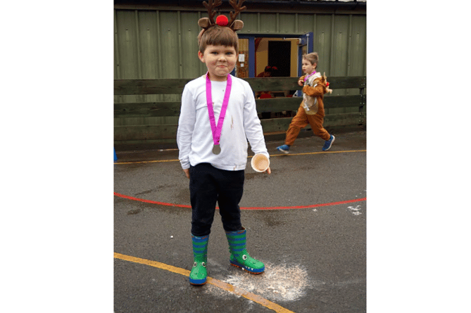 Reindeer race for Rowcroft at Hennock Primary School