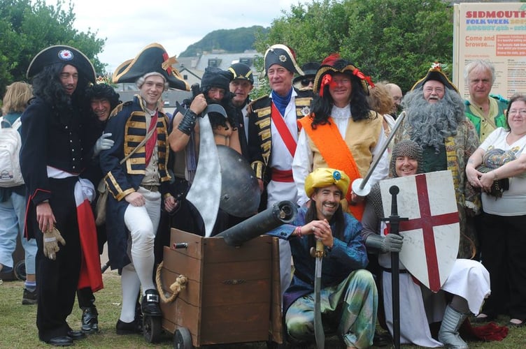 Those who took part in Sidmouth Mummers Play.