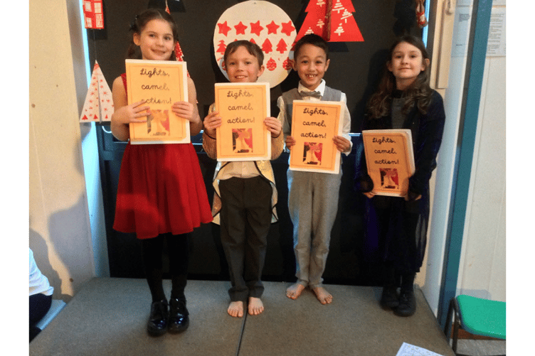 Youngsters from Canada Hill School performed 'Lights, Camels, Action'
