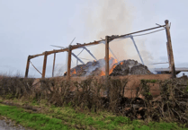 Firefighters tackle Boxing Day barn fire 