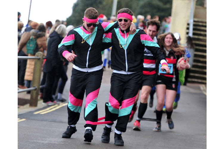 Shaldon's Boxing Day three-legged race