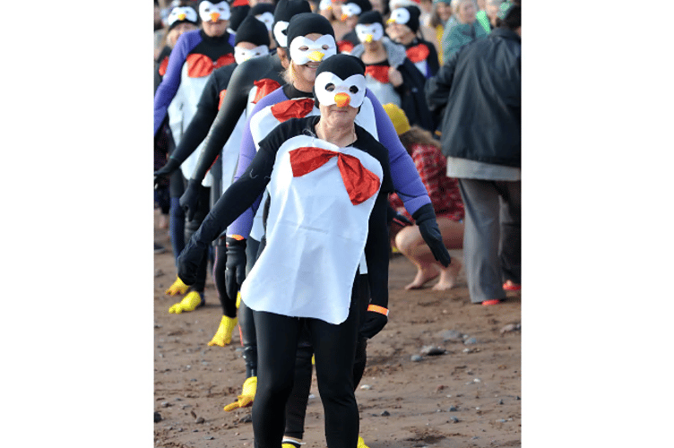 Come on in for Teignmouth's Walk in the Sea, the water’s not too cold!
