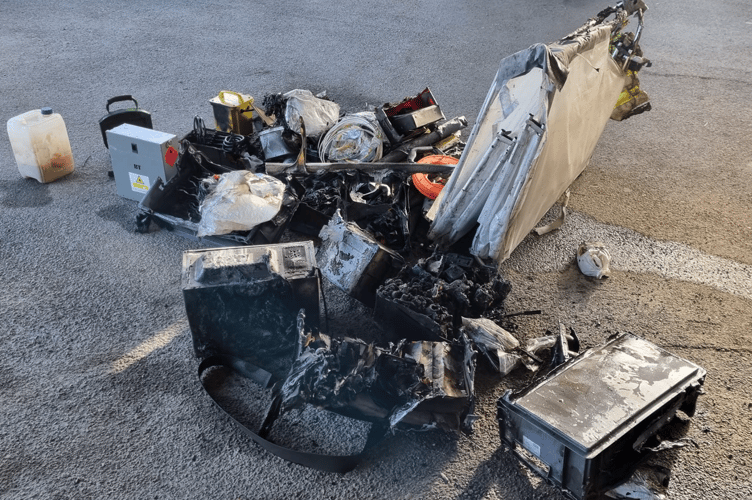 Fire crew tackle vehicle fire at telephone exchange on Osbourne Street