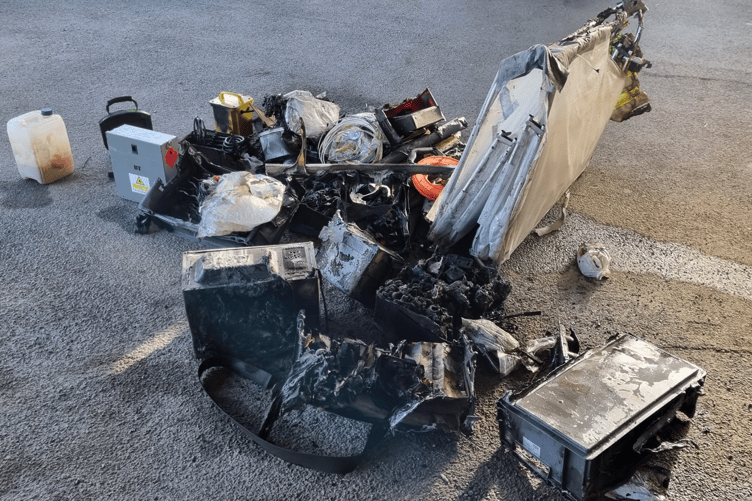 Fire crew tackle vehicle fire at telephone exchange on Osbourne Street