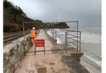 Lengthy diversion for walkers in Dawlish