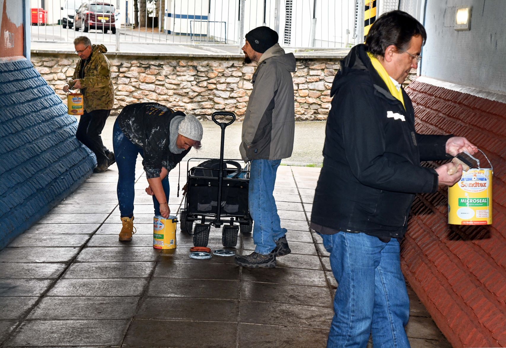 Vandals slammed after underpass paint attack