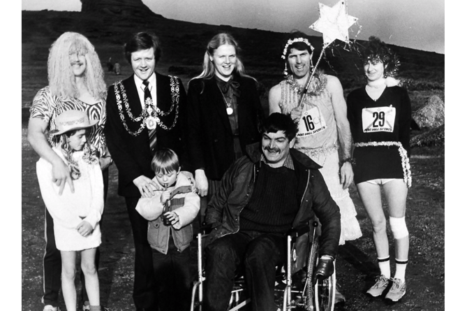 The Haytor Fancy Dress Run which took place at the end of December 1984
